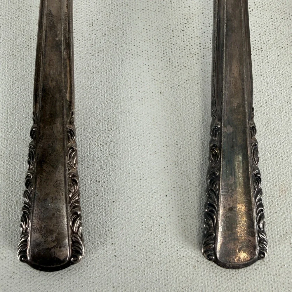Set of 4 Holmes & Edwards May Queen Teaspoons – Silverplate – 7 3/4